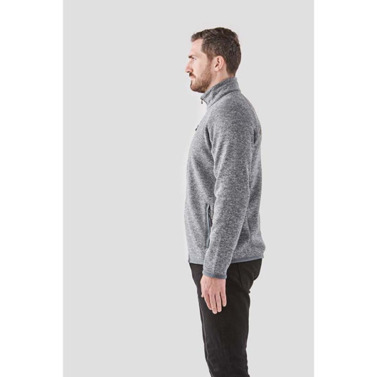 Mens Avalanche Zippered Fleece Jackets Left Side